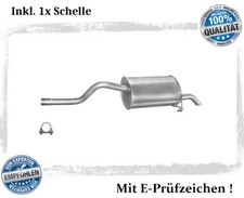 Endschalldämpfer für Renault Clio II 1.2 43/55KW Auspuff Endtopf Schelle
