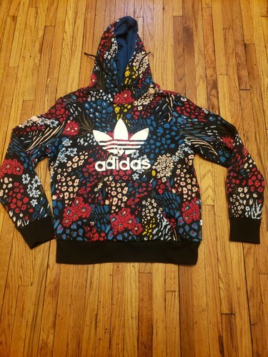 adidas flower print hoodie