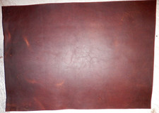 11.5"x16" DARK BROWN OIL TANNED UTILITY LEATHER COWHIDE avg 1.4mm thick 1991