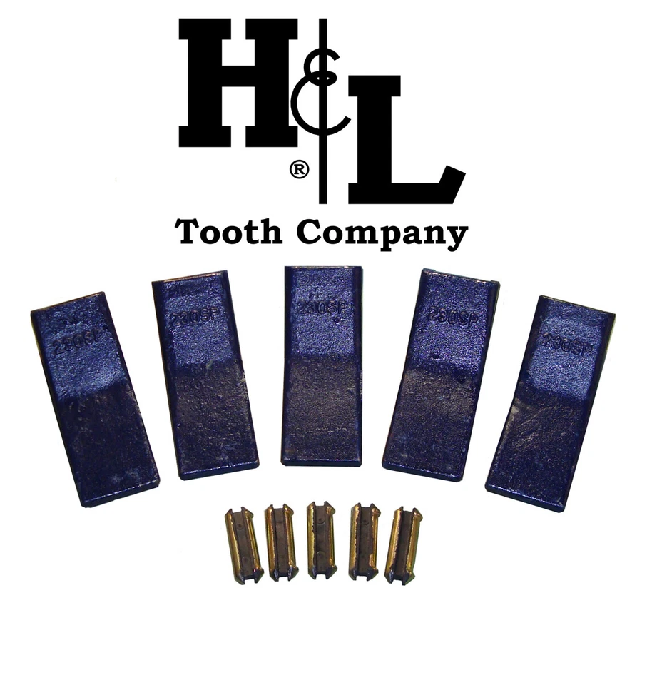 230SP H&L Tooth Original Bucket Teeth (5 Pack) Cast or Forged + 23FP Pins 230CSP - Image 2 of 4