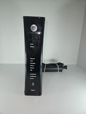 AT&T U-Verse 5268AC FXN Gateway Wireless Internet Router Modem W/ Power ...