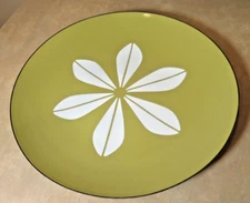 Vintage MCM Catherine Holm Norway Enamelware Metal Platter Plate 12"