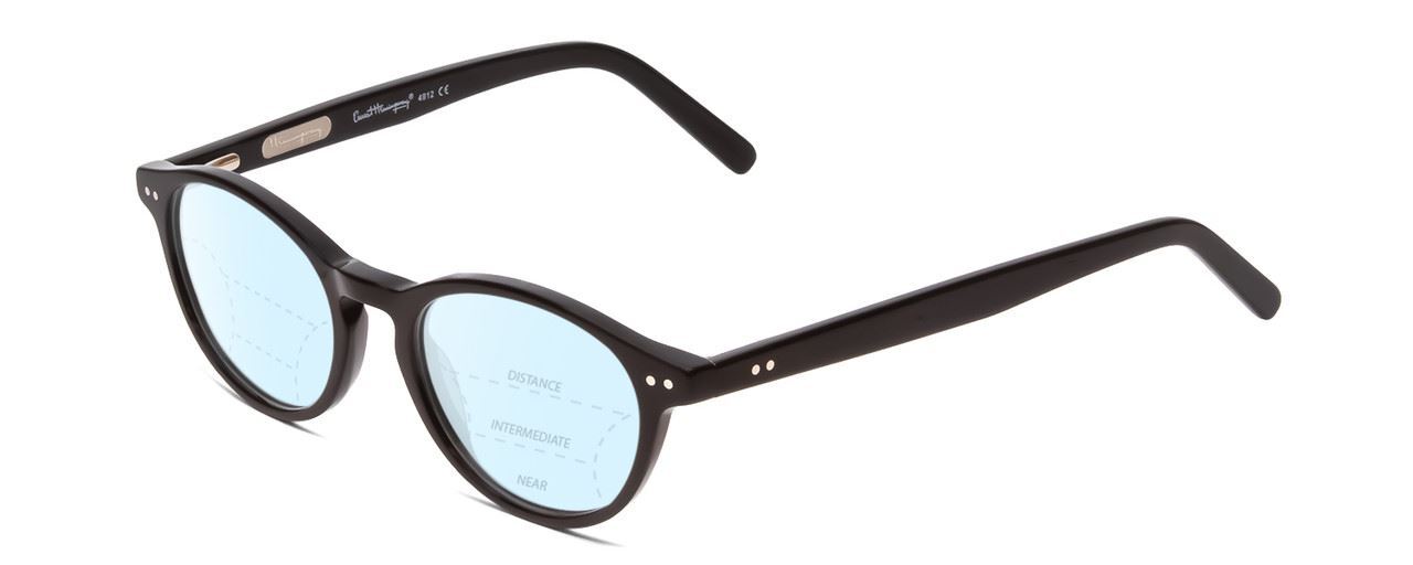 Ernest Hemingway H4912 Unisex Multi-Focus Blue Light Glasses Black/Silver 47 mm