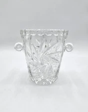 PINWHEEL by AMERICAN CUT Blown Glass Wine Chiller/Ice Bucket 5 3/4" Tall x 4 5/8