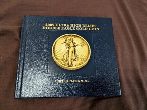 2009 US Mint Ultra High Relief Double Eagle Gold Coin Hardcover Companion Book