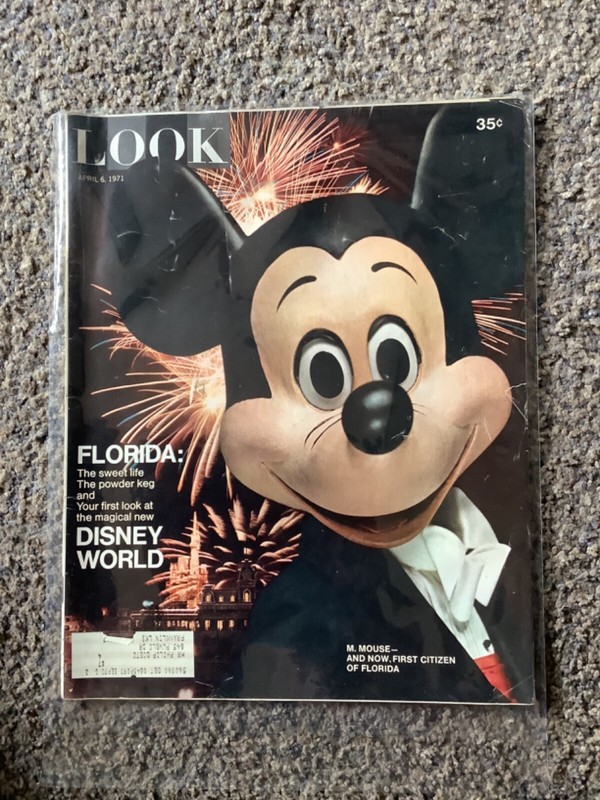 Vintage Look Magazine April 6, 1971, First Look at Florida Disney World!-U
