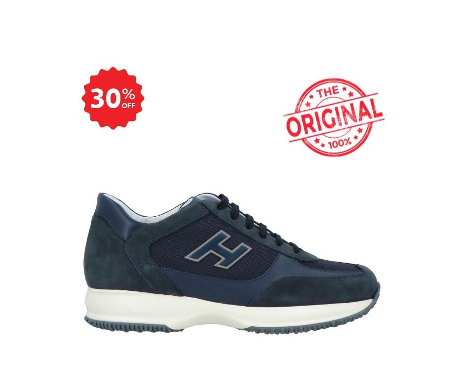 Hogan Interactive Men Sneakers Shoes Of Brand Casual Blue