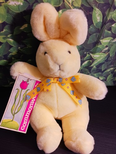 Peluche de conejo de Pascua vintage 9" amarillo Commonwealth Pascua primavera - Imagen 16 de 24
