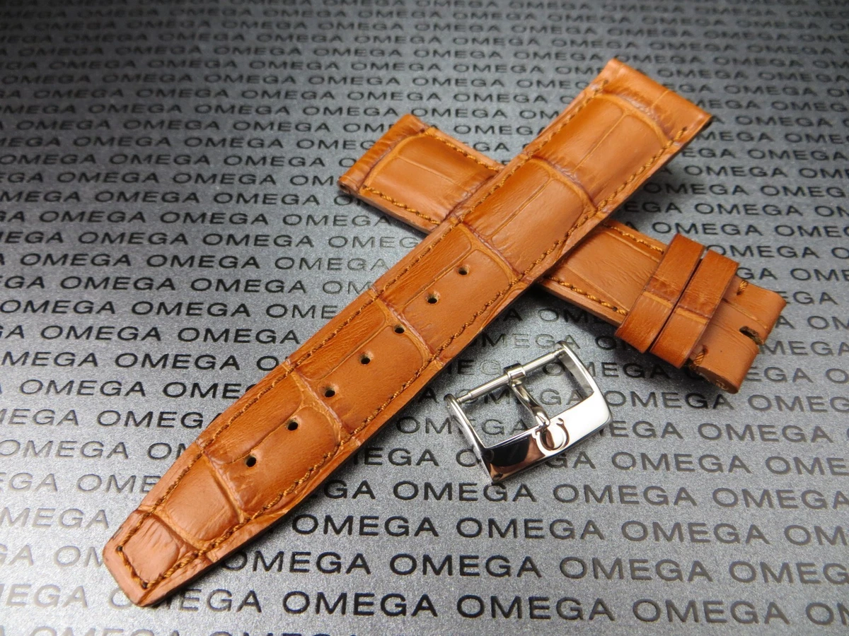 Omega oem leather strap hot sale