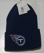 NFL Licensed Tennessee Titans Navy Blue Cuffed Winter Cap