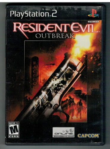 Resident Evil Outbreak Playstation 2 game PS2 residentevil