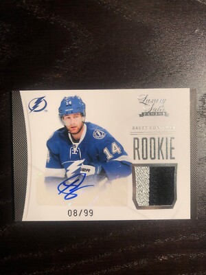 Brett Connolly Rookie Patch Auto /99 2012 Panini Luxury Suite Lightning ...