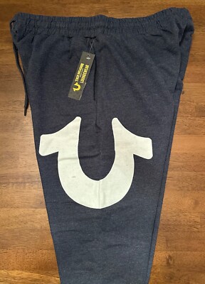 True Religion Blue Grey Lounge Wear Sweatpants NWT