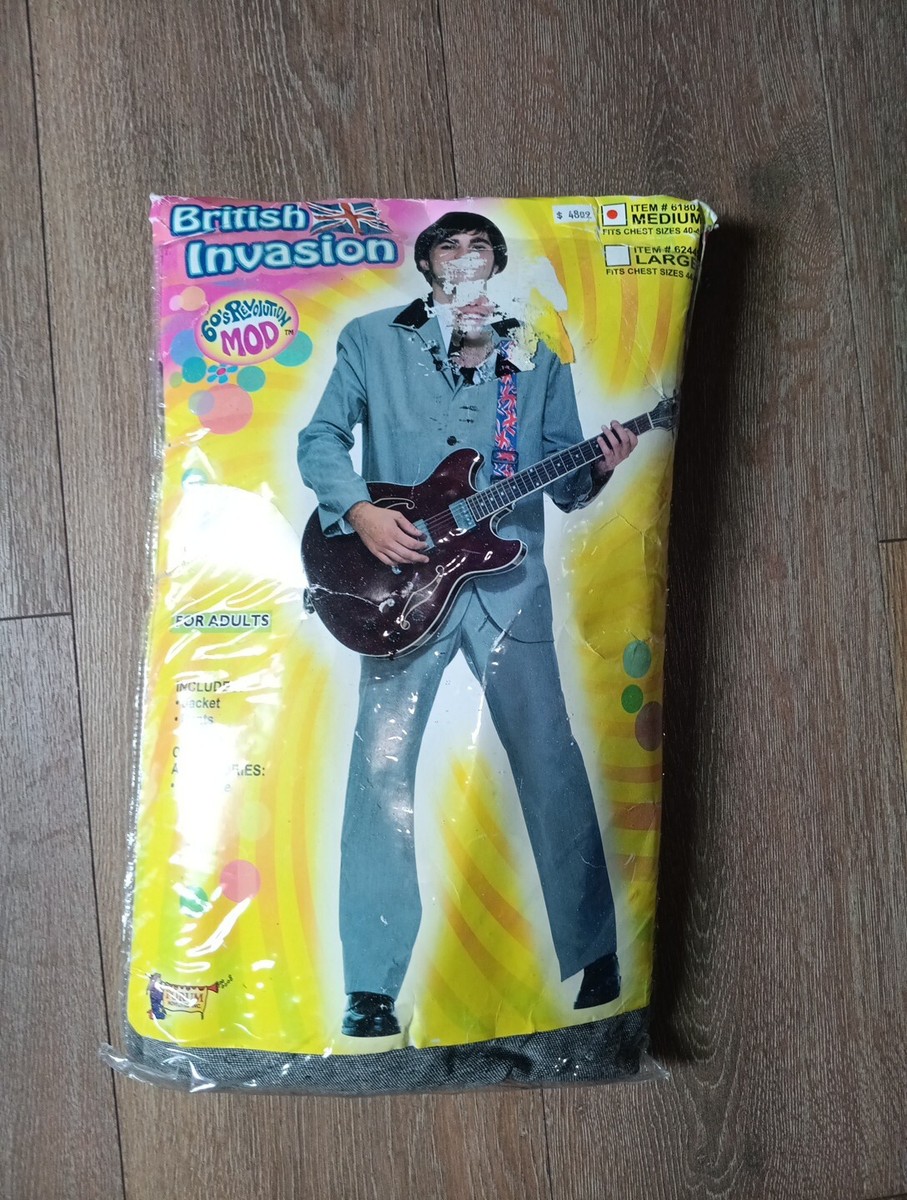 The Fab Four The Beatles British Invasion Adult Costume (M) | eBay