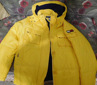 Giubbotto bomber giacca donna giallo tommy hilfiger L