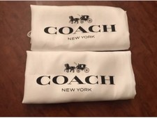    2 1 Free Total Of 3 New Coach 15''x 19'' Drawstring Dust Bag Black /White