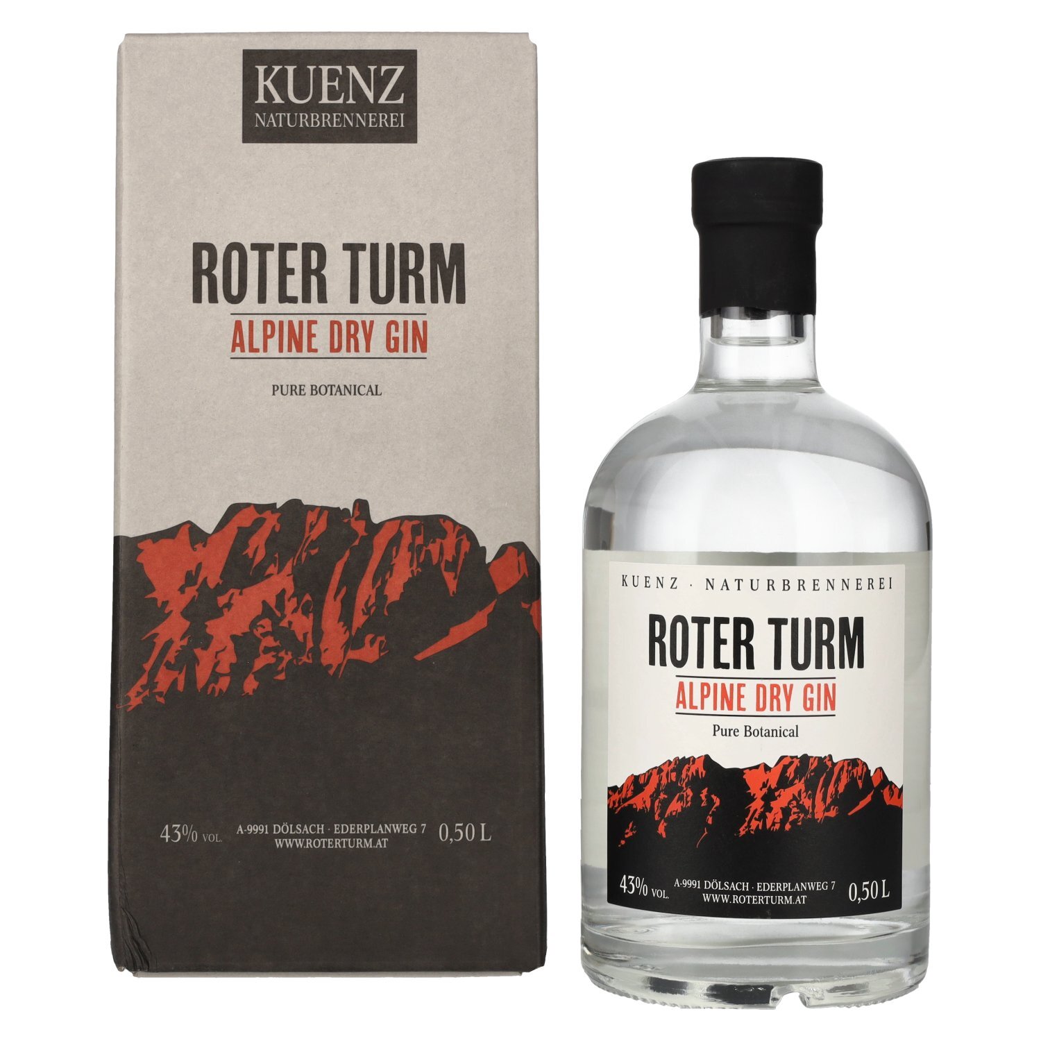 Roter Turm Alpine Dry Gin Pure Botanical