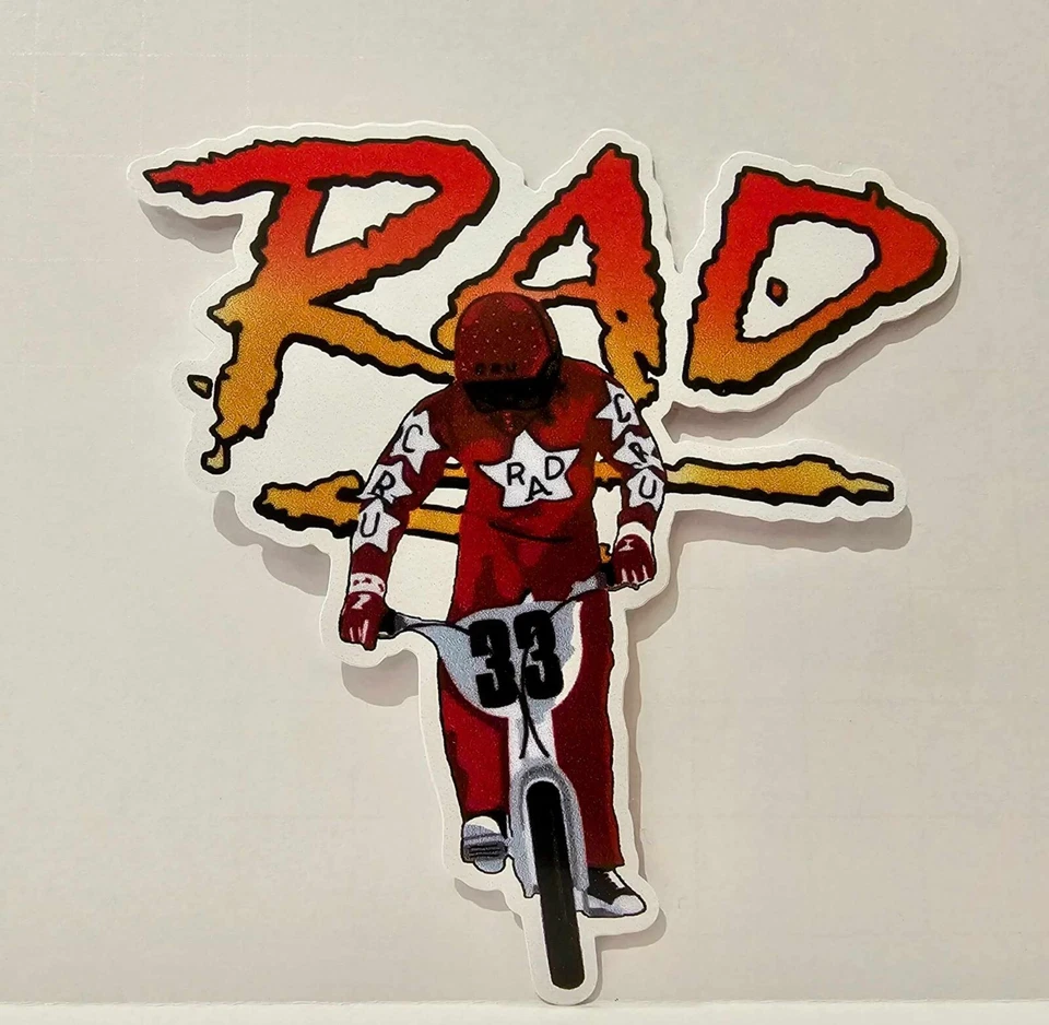 L1G RAD | RAD Movie | Cru Jones | Rad Racing | Helltrack | BMX | 4" Vinyl Sticker |