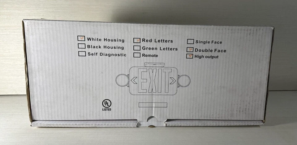 Progress Lighting LED EXIT Sign Model #PE010-30 Mini Combo Red High Output New - Image 2 of 4