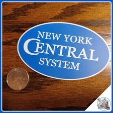 New York Central System laminated die-cut vinyl sticker