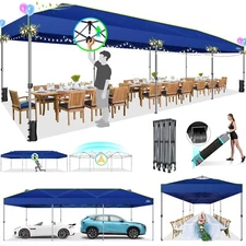 COBIZI 10'x30' Pop up Canopy One Push Tent with Air Vent Outdoor Party Gazebo