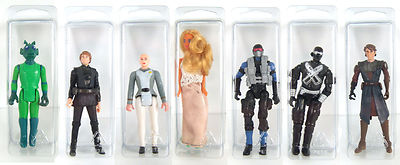 Star Wars Action Figure Blister Cases (25) Protective Small Stackable - GI Joe
