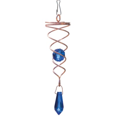 CIM Spirale Little Copper Twister Blau Haus & Gartendeko Windspiel Edelstahl
