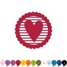 3 Découpes en papier _ COEUR AJOURÉ 7,3cm _ Die cut scrapbooking carterie 