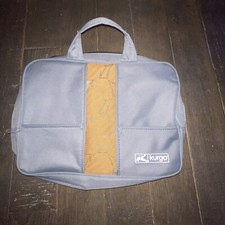 Kurgo Dog Pet Supplies Travel Zipper Bag Grey With Dog Pattern 13x10
