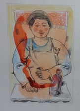 PITTURA NAPOLETANA D'AUTORE- V. MURANO AUTENTICA CON CERTIFICATO - NAPOLI