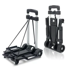 70 lbs Collapsible Folding Hand Truck Dolly Portable Trolley Luggage Push Cart