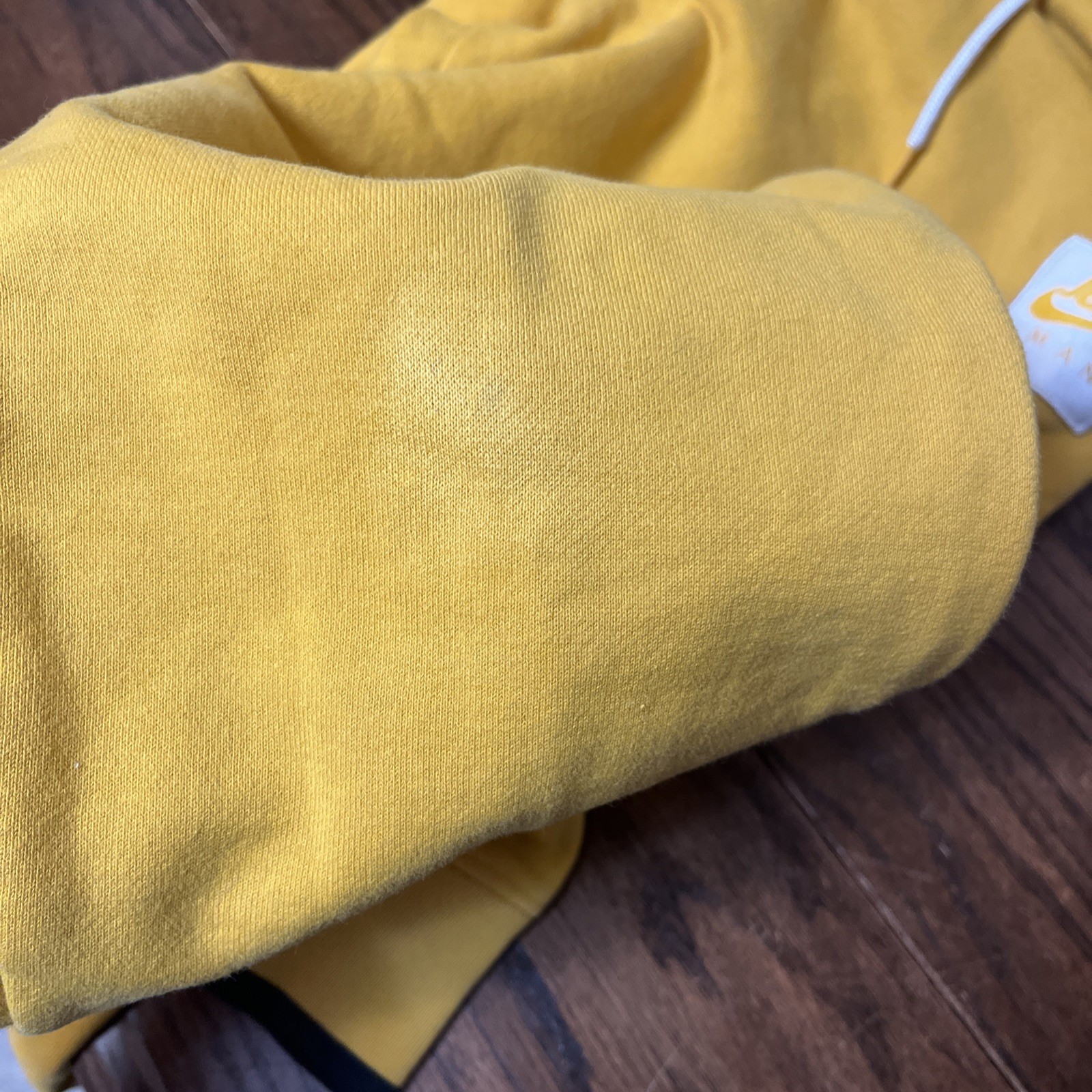 Nike Air Jordan Statement Essentials Fleece Pants Yellow Gold Mens M Jumpman thumbnail 11