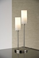 Paulmann Living 2Easy Midi Tischleuchte 2X11W E14 Eisen GebüRstet 230V Metall