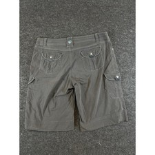 Kuhl Mountain Culture Womens Cargo Shorts Gray Size 14 Hiking Outdoor Stretch