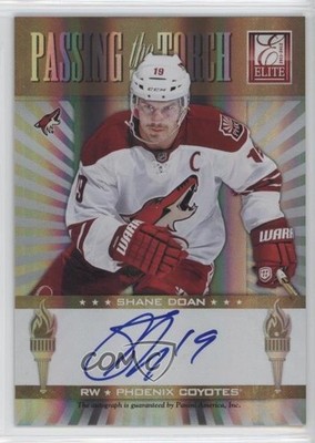 2011 Elite Passing the Torch 10/100 Andy Miele Shane Doan #6 Rookie Auto RC 2d8