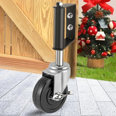 Heavy Duty Gate Caster, Spring Loaded Gate Wheel, Swivel Caster Wheels for Wo
