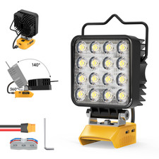 Upgraded 20v Led Work Light 6000lm For Dewalt 20v Battery Safe Cordless Lamp