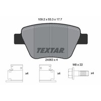 Textar 2456301 Bremsbelagsatz Scheibenbremse Hinterachse FüR Seat Skoda Vw Audi