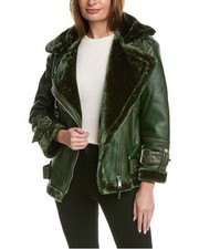Rebecca Minkoff Oversize Faux Leather Moto Ja...