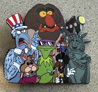 PIN MUPPET VISION 3D KERMIT MISS PIGGY SAM WALDO 3'' JUMBO FANTASY PIN NEW 2026