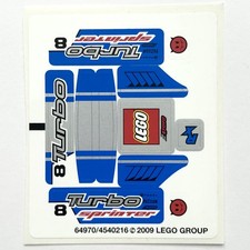 LEGO STICKER SHEET 8120 Racers Rally Sprinter Decals Stickers Tiny Turbos