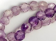 Purple 6mm Faceted Stone Round Beads Qty:26