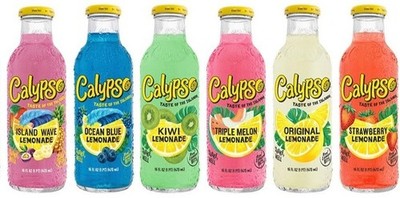 Calypso Lemonade Limonade 6er tasting - 1x pro Sorte je 473ml inkl. Pfand EINWEG