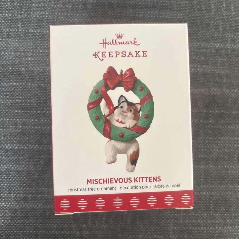 Hallmark Keepsake Christmas Ornament Mischievous Kittens 2017 New Free Shipping