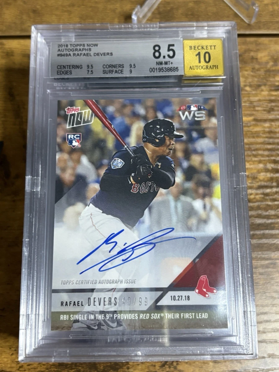 スポーツ選手 Topps Clearly authentic Rafael Devers Rafael Devers Professional Sports Authenticator (PSA) Baseball