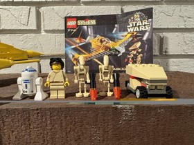 Lego 7141 Star Wars Episode I Naboo Fighter 100% Complete w Minifigures Manual