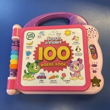 Leap Frog Scout  Violet 100 Words Book Music Read Learning Interactive Works