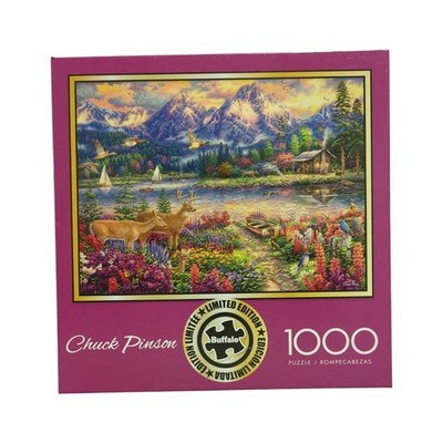 Buffalo Games Premium Quality Interlocking Jigsaw Puzzle, 1000 Piece (Mountain