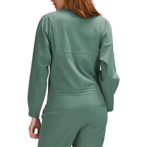 Lululemon Ventlight Zippered Jumpsuit  One Piece Quick Dry Size 4 Tidewater Teal - Picture 4 of 6