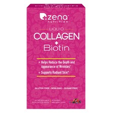 Zena Liquid Collagen  Biotin, 30 Fluid Ounces